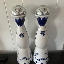 Tequila Hand Painted Empty Bottles 
