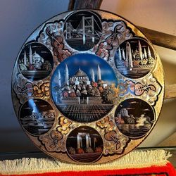 PLATO ANTIGUO DE COBRE DE ESTAMBUL