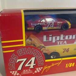 Racing Champions, NASCAR Lipton Tea Transporter W/ Stock Car