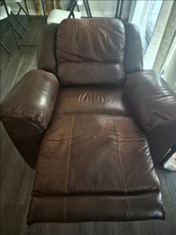 Brown Leather Recliner