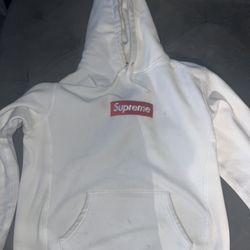 Supreme Box Logo Hooded Sweatshirt 'White'