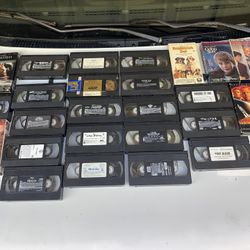 Lot Of 27 VHS Tapes 