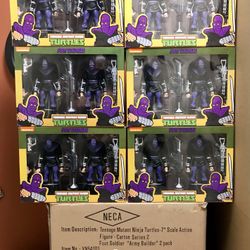 NECA TMNT 6x🦶Foot Soldier 2pks.