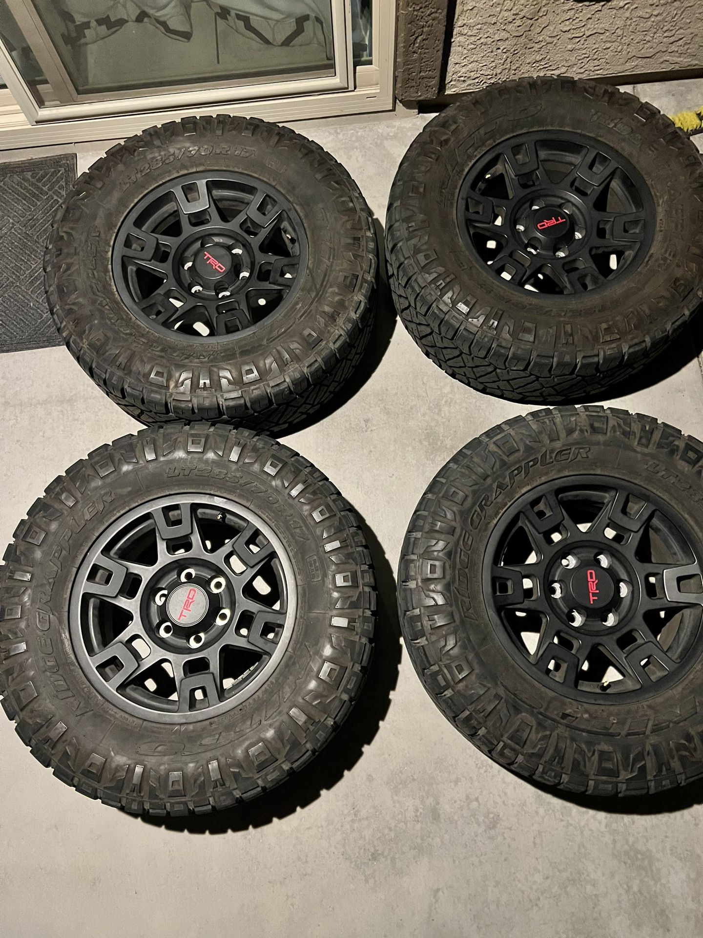 Genuine OEM TRD Pro Wheels w/Nitto Ridge Grapplers LT 285/70 R17