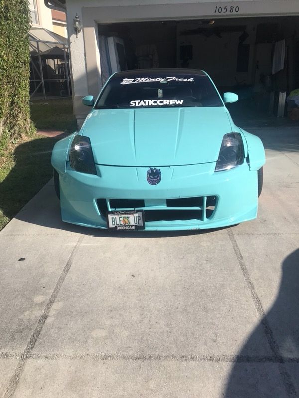 350z widebody slammed