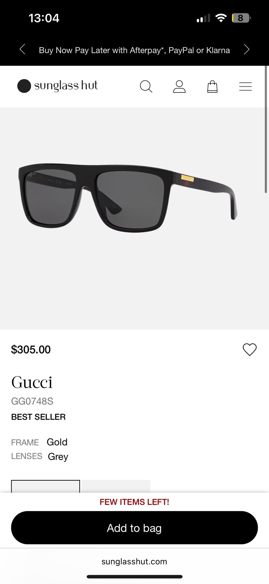 Gucci Men sunglasses 