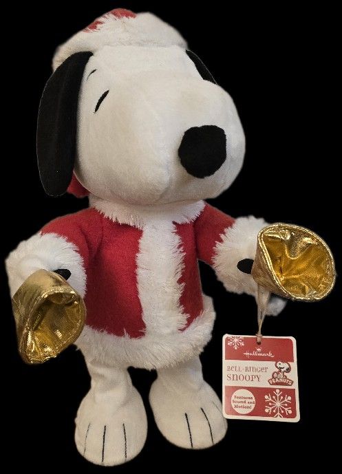 Animated bell ringer christmas snoopy
