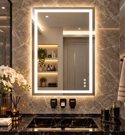 32” x 48” LED Bathroom Vanity Mirror – Frameless