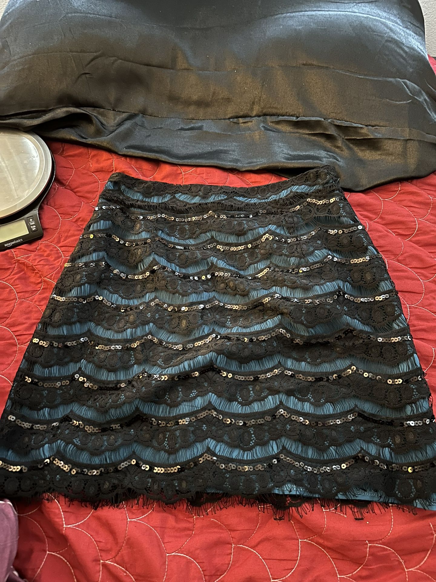 Annabella Formal Witchy Whimysgoth Sequin Fancy Victorian Skirt Size Small