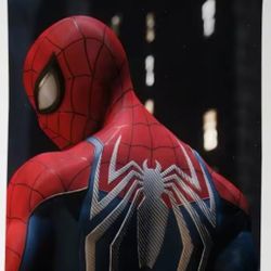 Spider-Man Marvel Hero In The Shadows With Spider Symbol Wall Tapestry 20"× 28"