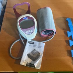 Monitor For Blood Pressure With Booklet Pink Color 