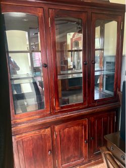 Large wooden hutch