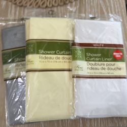 Plastic Shower Curtains $3 For All