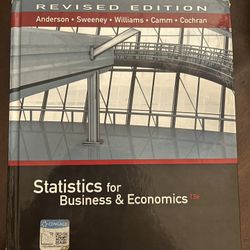 Statistics for Business and Economics 13e
