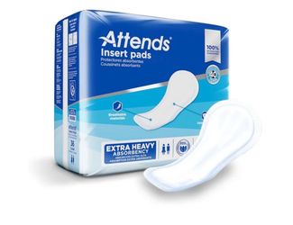 Attends Insert Pad Unisex Incontinence Liner 16.5" L IP0400A, Moderate to Heavy, 36 Ct