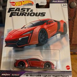 Hot Wheels Fast & Furious W MOTORS lycan Hypersport 
