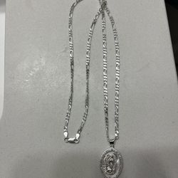 Virgin And 24inch Necklace New 925 Silver Fine Italian 