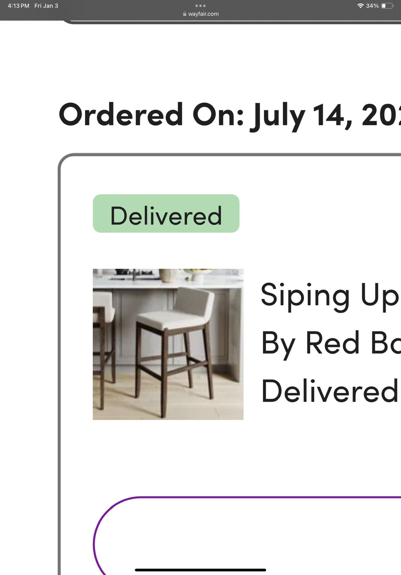 Gracie Barstool Siping Upholstered Wooden Stool Red Barrel Studio