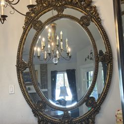 Ornate Victorian Mirror 82”H X 52”W Considered A Monumental Or “Palatial” Scale piece