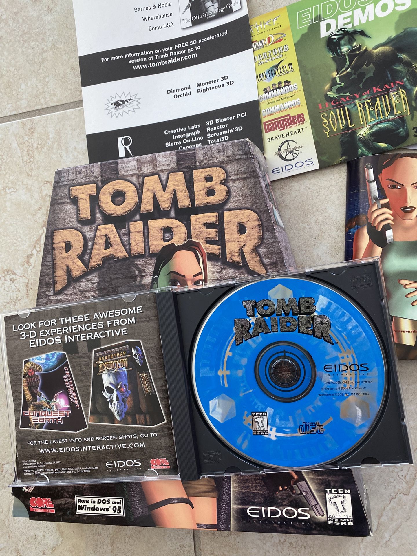 Tomb Raider Vintage PC CD-ROM Game