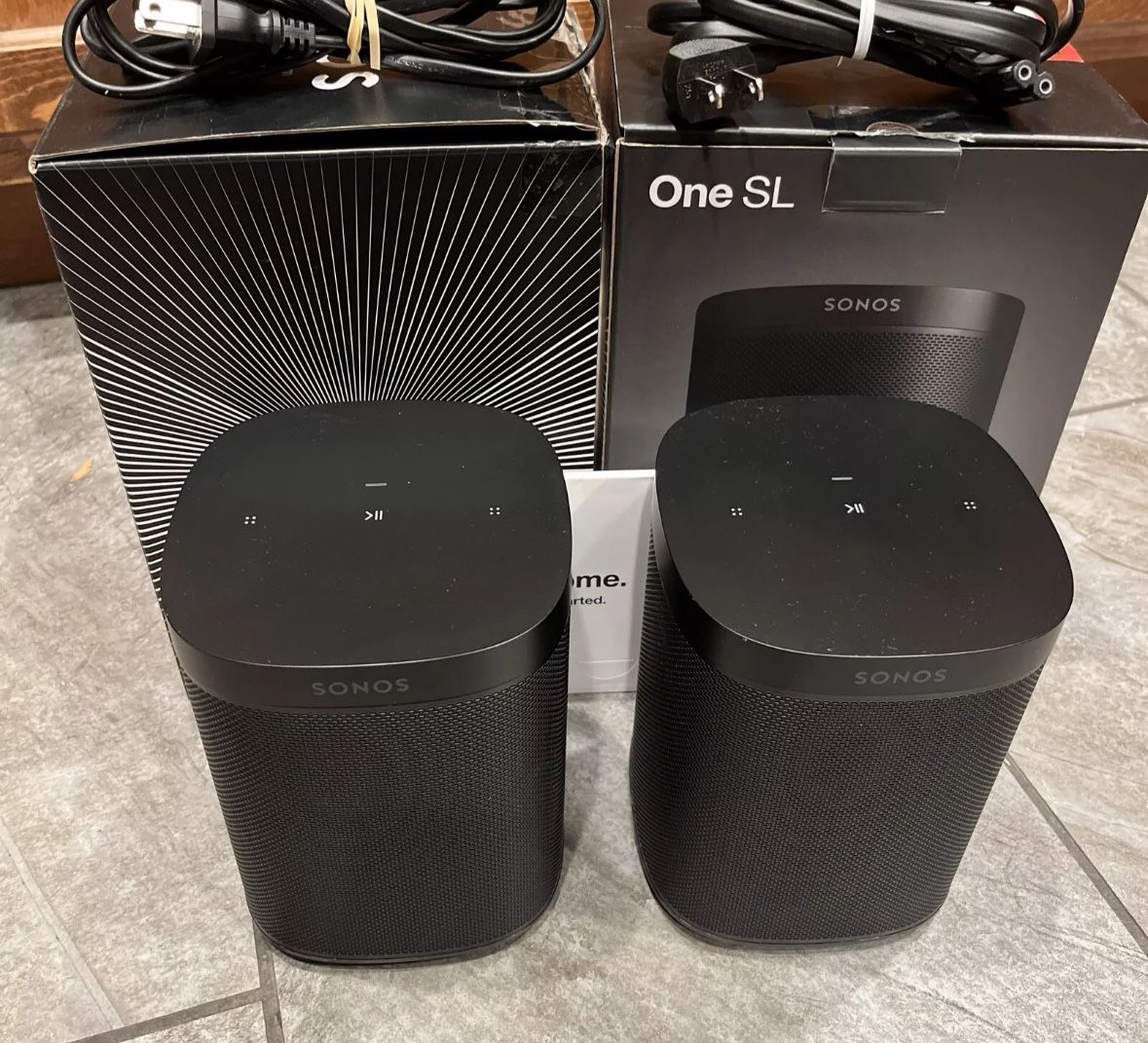 (2) Sonos One SL Speakers