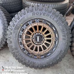 Rims and Mud Tires 265/70/17 MetalFX Bronze 6 Lug for Pick up trucks