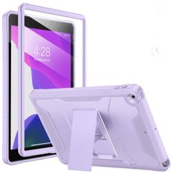 Soke Case for iPad 9th/8th/7th Generation 10.2-Inch (2021/2020/2019 Release), with Built-in Screen Protector and Kickstand, Rugged Full Body Protectiv