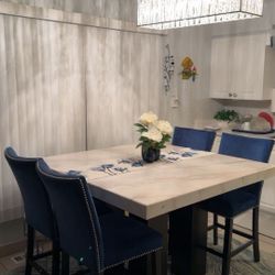 Table Marmar for chair, color blue