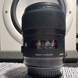 Sigma 35mm 1:1.4 DG 067 HSM Art Lens