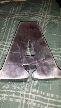 Letter A steel arts and craft