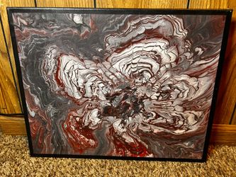 Acrylic Pour Painting  16x20