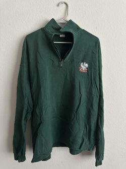 Polska Russian Astral Green Half-Zip Sweatshirt Size XXL
