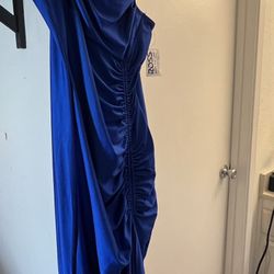 Large Blue Slid Dress
