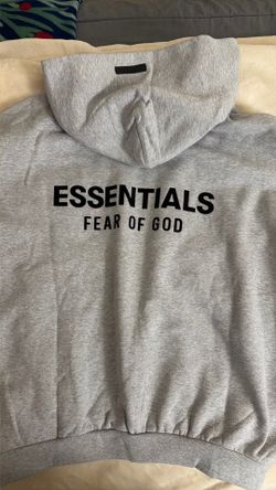 Fear of God Essentials Fleece Hoodie I! 'Light Heather Grey'    SIZE: Medium / Original/ New