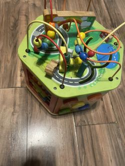 Wooden Activity Cube Toy