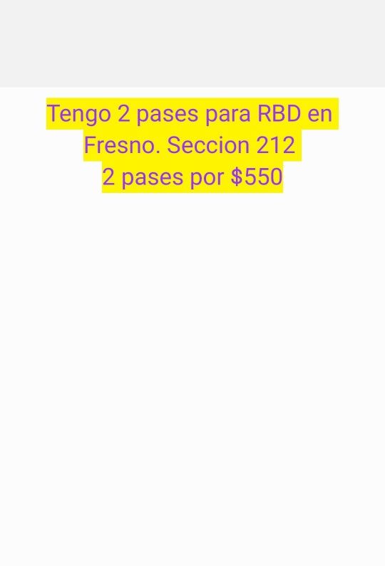 Rebelde Tickets