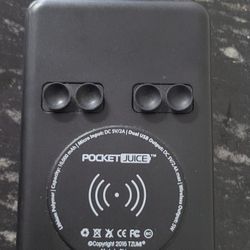 Tzumi Pocket Juice Portable Charger With Wireless Charging 