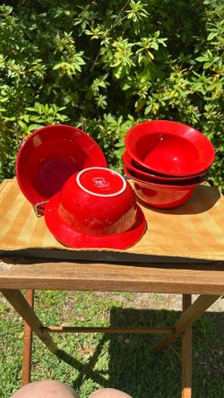 Pier 1 Earthenware Red Bowls
