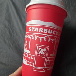 Starbucks Reusable Holiday Red Cup 2025