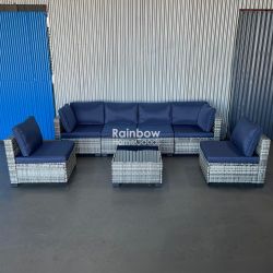 7pc Outdoor Sectional Patio Furniture Set