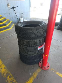 ST 185 80 13 Set of Trailer Tires 6 ply