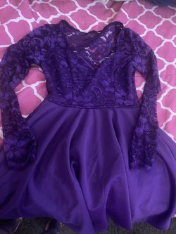 Purple Lace Dress