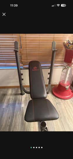 Marcy Pro Bench Barbell And Weights