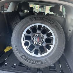 Set of 4 OEM Toyota TRD wheels wrapped in Michelin LTX