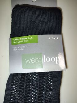West Loop Unisex Non-Slip Slipper Socks