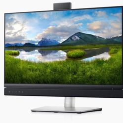 Dell 24" Video Conferencing Monitor + Keyboard + New Headset – Like New