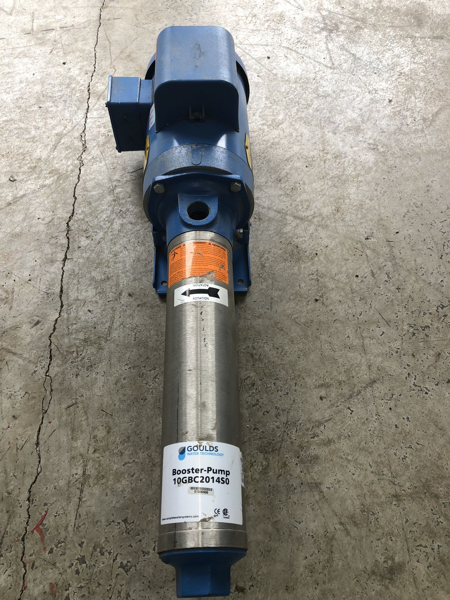 Gould’s Booster Pump 2hp Never Used.Pickup Only