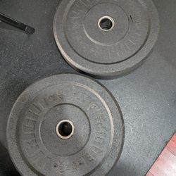 4 X45 Lb Olympic Bumper Weight Plates 