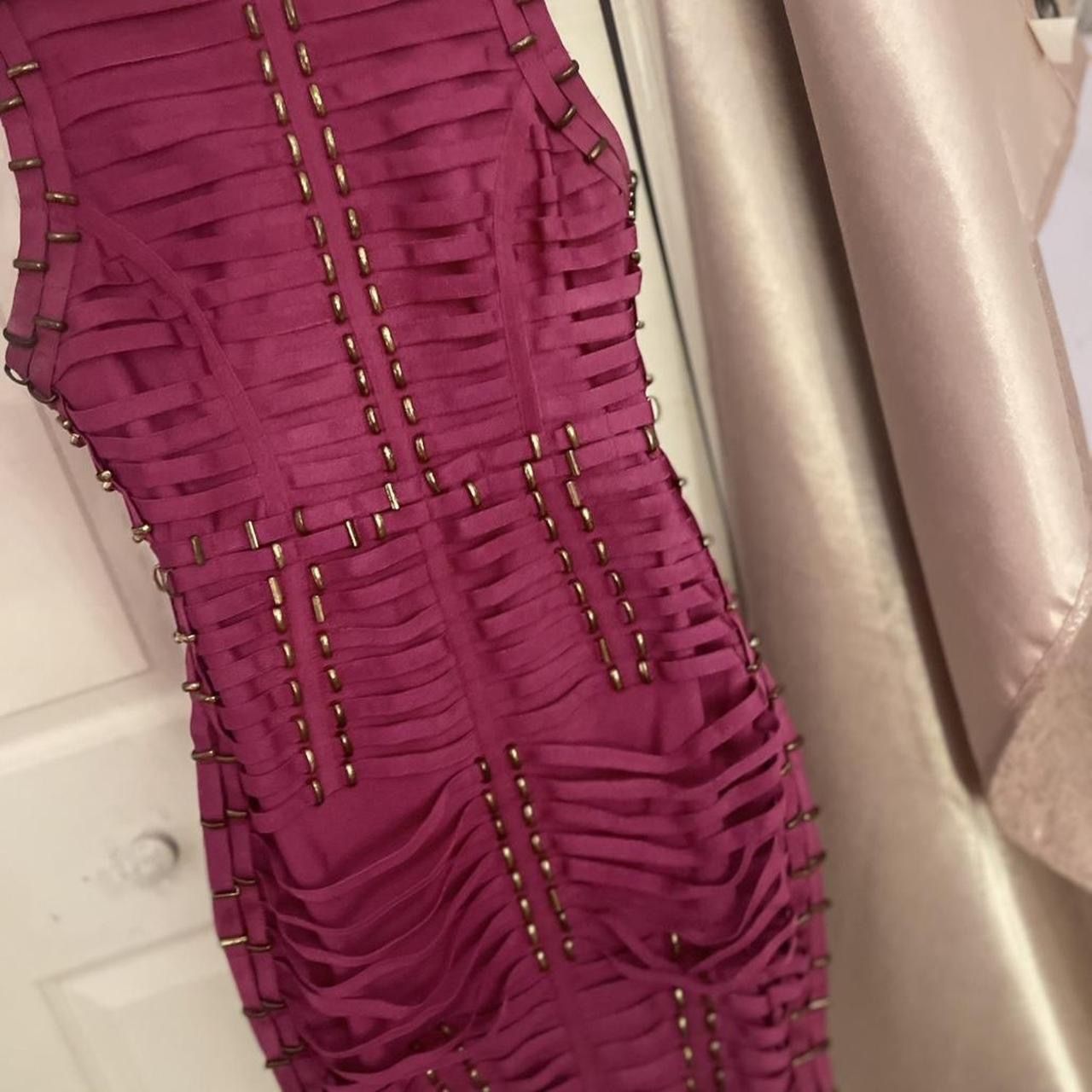 fashion nova magneta body con dress size L in women
