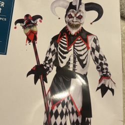 Sinister Jester Child Costume Medium 8-10